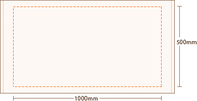 枠ありプリントバスタオル 1000匁