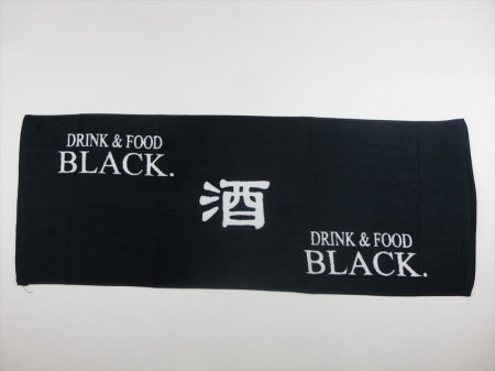 酒BLACK様 オリジナルタオル製作実績