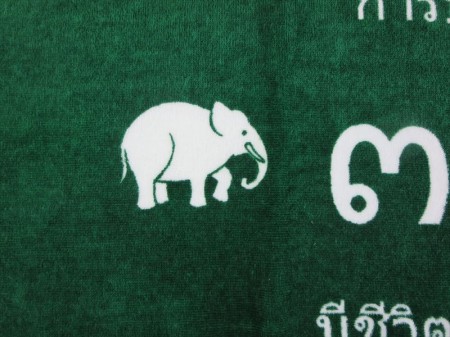 ３１０４　（タイ語）　（濃い緑）様 オリジナルタオル製作実績の画像05