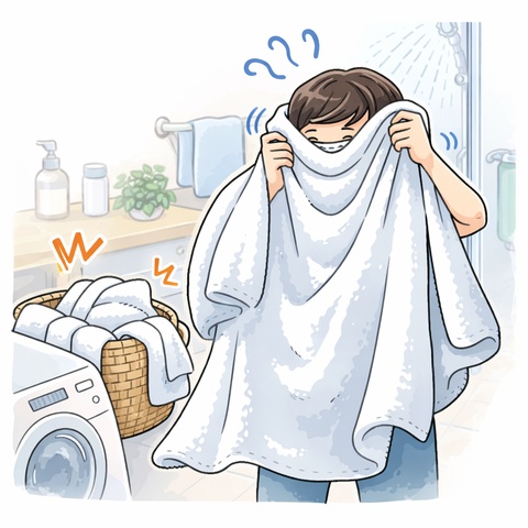 バスタオル使いにくさ