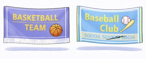 スポーツタオルとマフラータオル製作