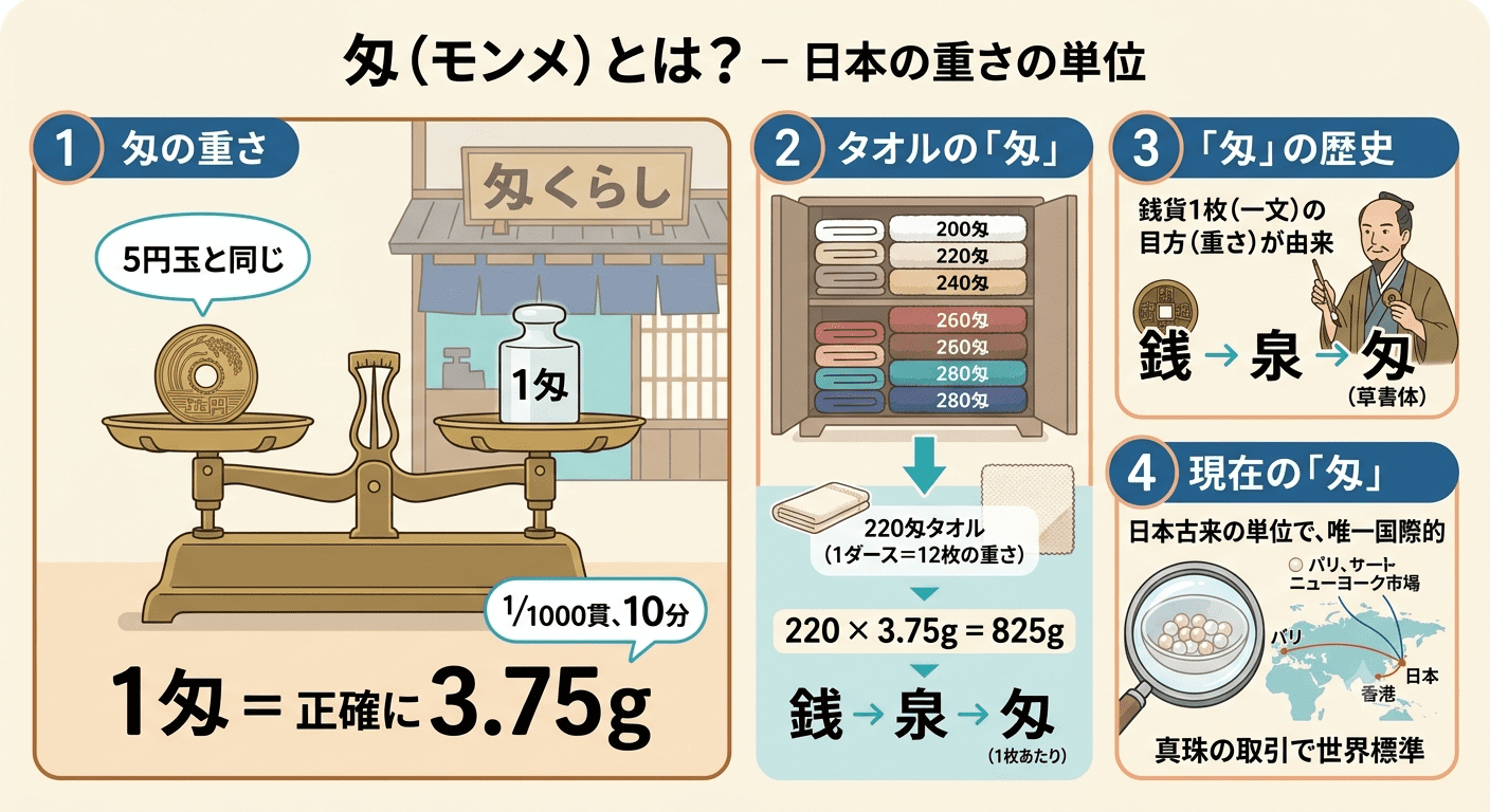 匁(もんめ)とは?重さやグラム換算と失敗しない選び方をわかりやすく解説